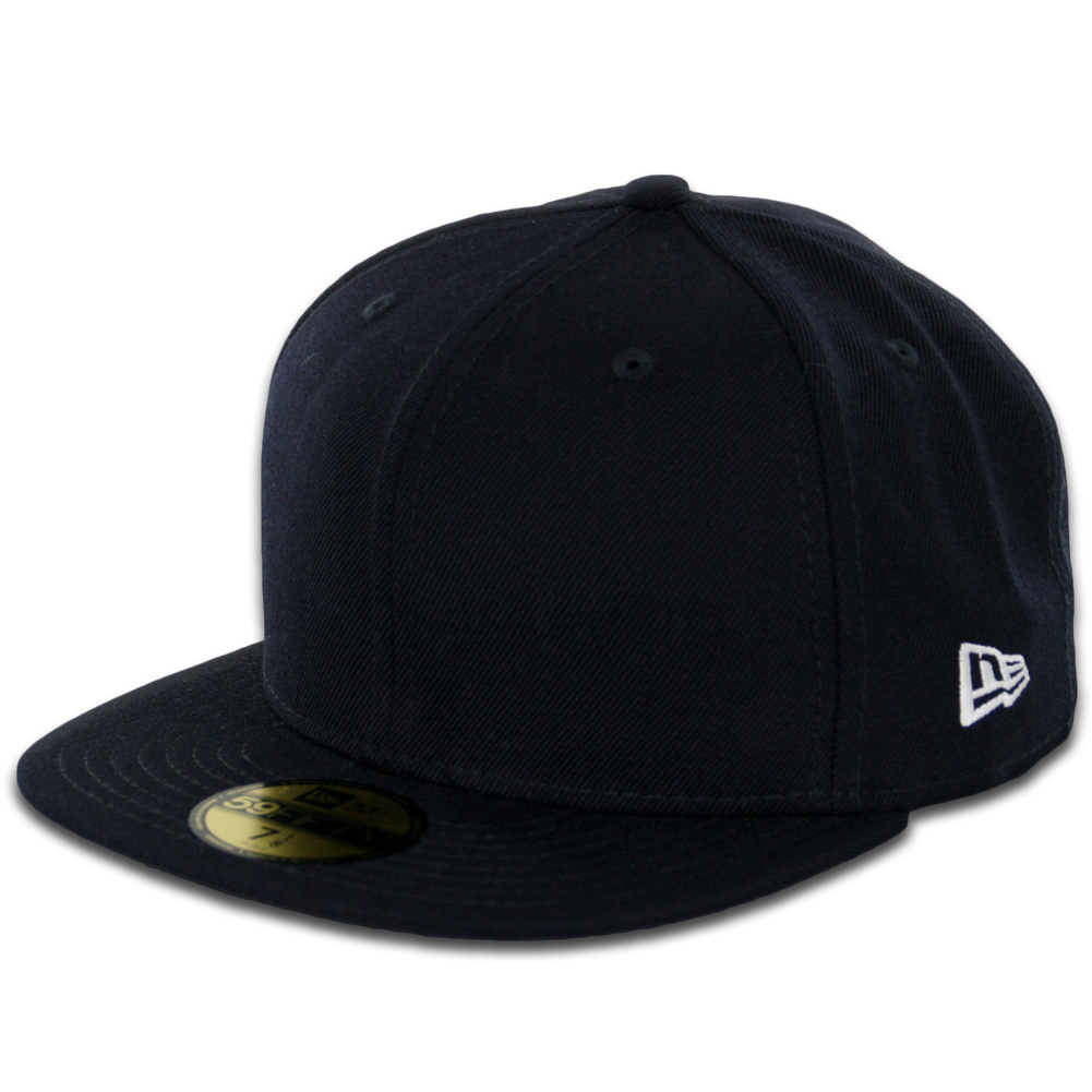 ... Hats Fitteds New Era Blanks 59FIFTY Plain Blank Fitted Hat Dark Navy