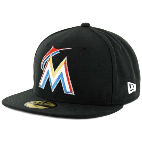 New Era 59Fifty Miami Marlins 2017 Home Authentic On Field Fitted Hat