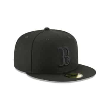 New Era 59Fifty Boston Red Sox Fitted Blackout All Black Hat
