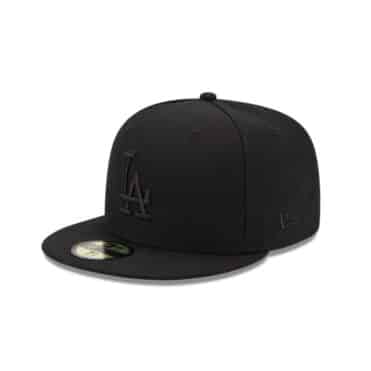 New Era 59Fifty Los Angeles Dodgers Fitted Blackout All Black Hat