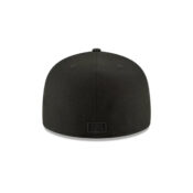 New Era 59Fifty Los Angeles Dodgers Fitted Blackout All Black Hat Rear