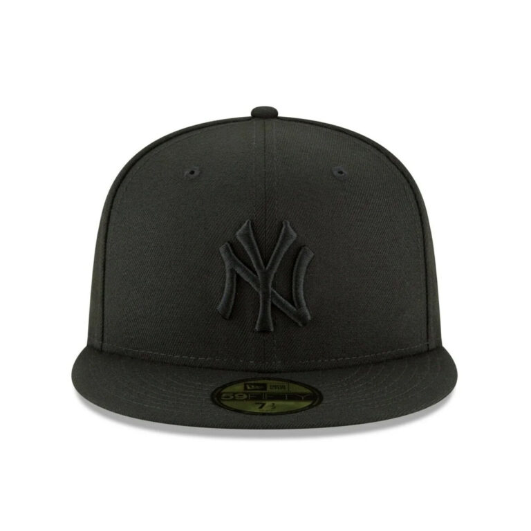 New Era 59Fifty New York Yankees Fitted Hat Black Front New Era 59Fifty New York Yankees Fitted Hat Black Front