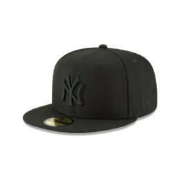 New Era 59Fifty New York Yankees Fitted Hat Black Front Left