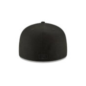 New Era 59Fifty Pittsburgh Pirates Fitted Blackout All Black Hat Rear