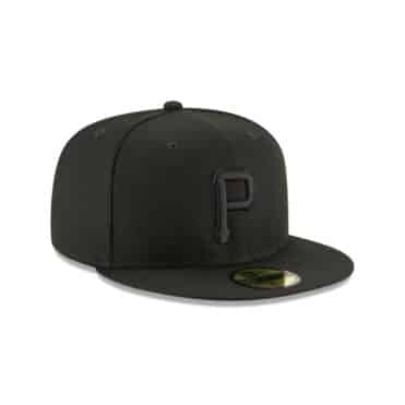 New Era 59Fifty Pittsburgh Pirates Fitted Blackout All Black Hat