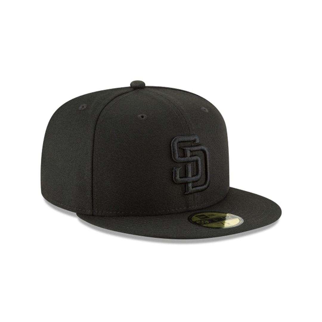 New Era Black San Diego Padres on 59FIFTY Fitted Men's Hat