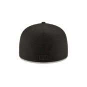 New Era 59Fifty Washington Nationals Fitted Blackout All Black Hat Rear