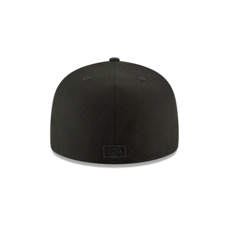 New Era 59Fifty Washington Nationals Fitted Blackout All Black Hat Rear New Era 59Fifty Washington Nationals Fitted Blackout All Black Hat Rear