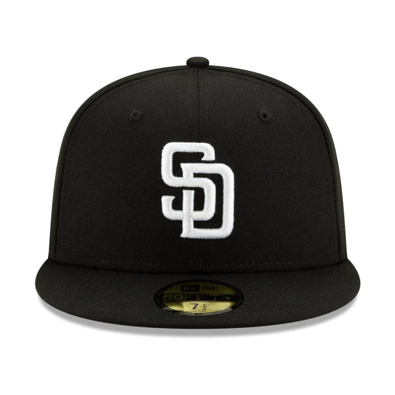 padres black white fitted hat 02 padres black white fitted hat 02