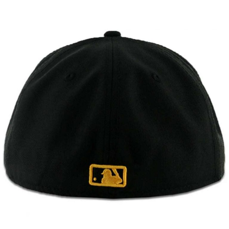 San Diego Padres New Era 59FIFTY Black Gold Yellow Fitted Hat San Diego Padres New Era 59FIFTY Black Gold Yellow Fitted Hat