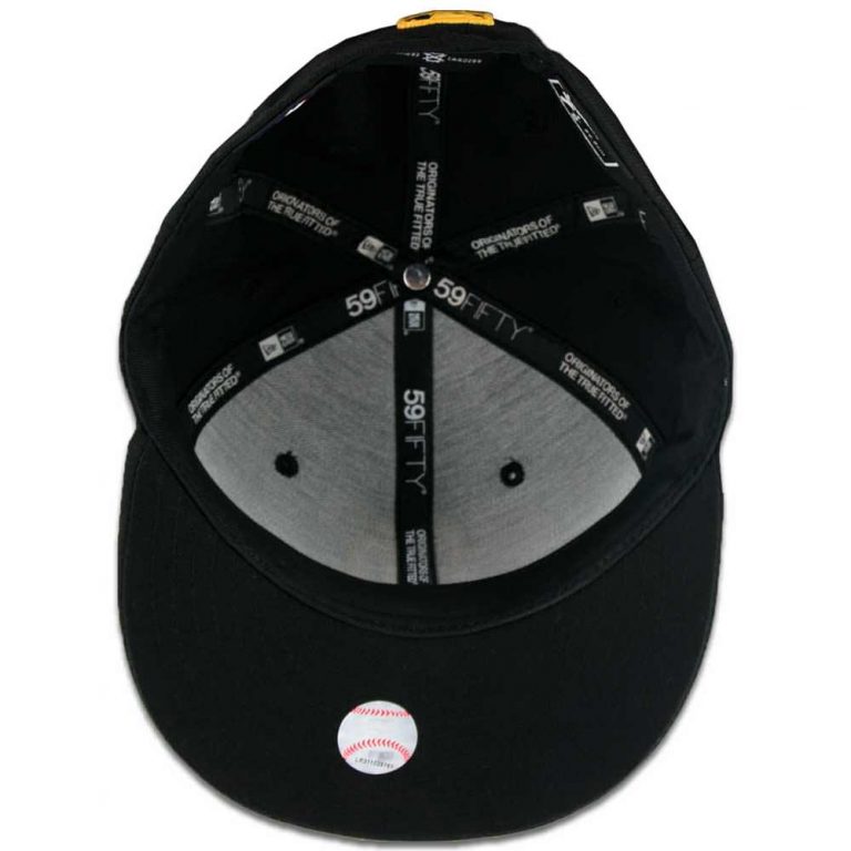 San Diego Padres New Era 59FIFTY Black Gold Yellow Fitted Hat San Diego Padres New Era 59FIFTY Black Gold Yellow Fitted Hat