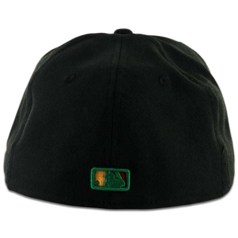 San Diego Padres New Era 59FIFTY Black Rasta Fitted Hat San Diego Padres New Era 59FIFTY Black Rasta Fitted Hat