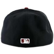 San Diego Padres New Era 59FIFTY Two Tone Black White-Cardinal Red Fitted Hat