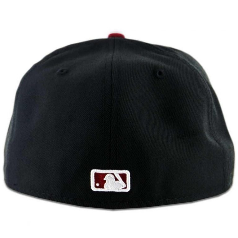 San Diego Padres New Era 59FIFTY Two Tone Black White-Cardinal Red Fitted Hat San Diego Padres New Era 59FIFTY Two Tone Black White-Cardinal Red Fitted Hat