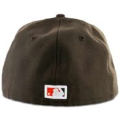 San Diego Padres New Era 59FIFTY Dark Brown Orange Fitted Hat