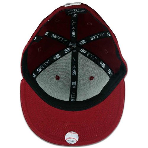 New Era 59Fifty San Diego Padres Fitted Cardinal Red, White Hat