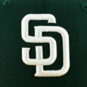 San Diego Padres New Era 59FIFTY Two Tone Hunter Green White Gold Fitted Cap