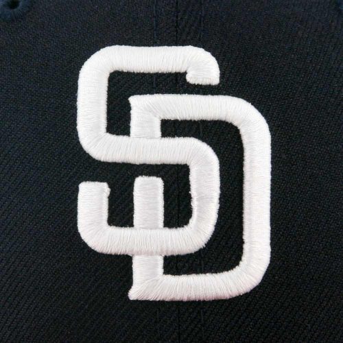 New Era 59Fifty San Diego Padres Two Tone Fitted Dark Navy White Scarlet Red Hat