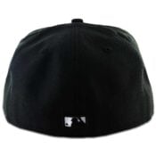 San Diego Padres New Era 59FIFTY Black Black White Flawless Logo Fitted Hat