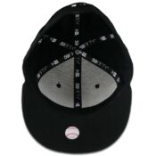 San Diego Padres New Era 59FIFTY Black Black White Flawless Logo Fitted Hat
