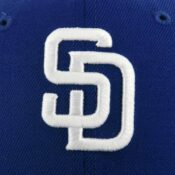San Diego Padres New Era 59FIFTY Royal Blue White Fitted Hat