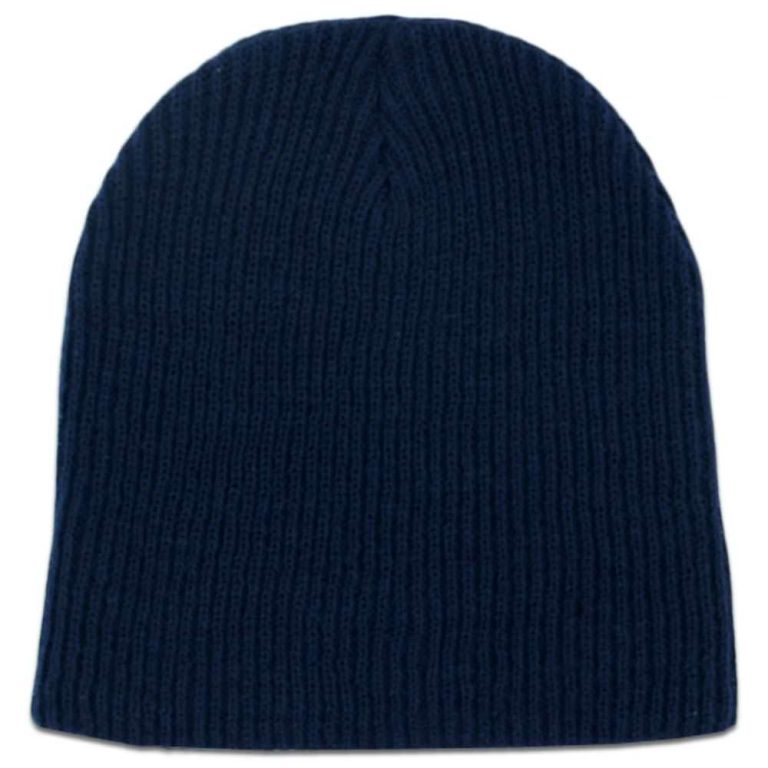 Daily Uncuffed Navy Beanie Daily Uncuffed Dark Navy Blue Beanie cuffless skully