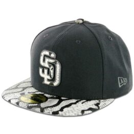 New Era 5950 San Diego Padres Grey Venom Fitted Hat