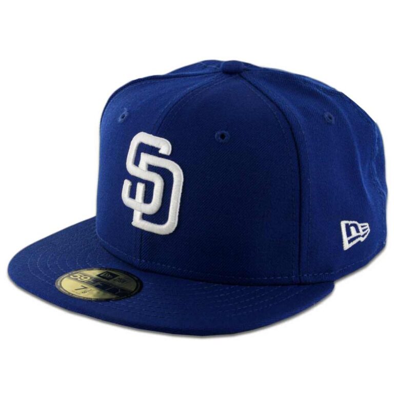 New Era 5950 San Diego Padres Fitted Royal Blue, White Hat 1 New Era 5950 San Diego Padres Fitted Royal Blue, White Hat