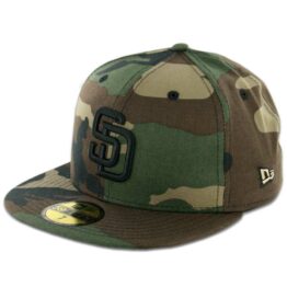 New Era 59Fifty San Diego Padres Fitted Hat Woodland Camo