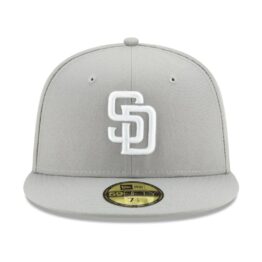 New Era 59Fifty San Diego Padres Fitted Hat Grey White