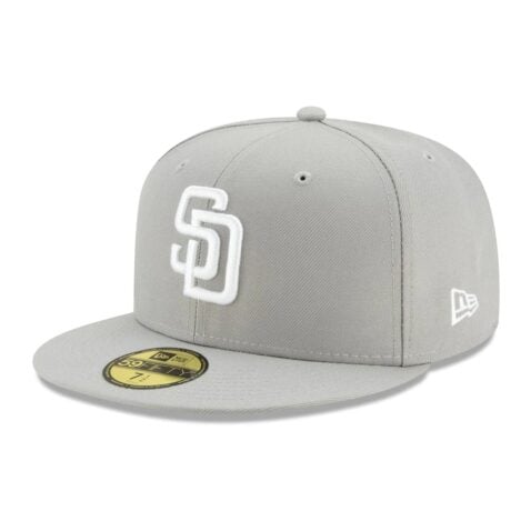 New Era 59Fifty San Diego Padres Fitted Hat Grey White