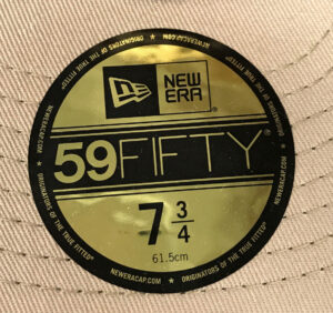 New Era 59FIFTY Sizing Sticker