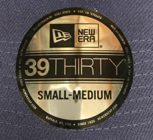 New Era 39THIRTY Sizing Sticker