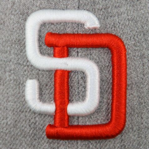 New Era 59Fifty San Diego Padres Fitted Hat Tony Gwynn Heather Grey Dark Navy - Image 4