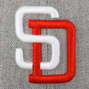 New Era San Diego Padres Tony Gwynn Heather Grey Trucker Snapback Hat- Logo