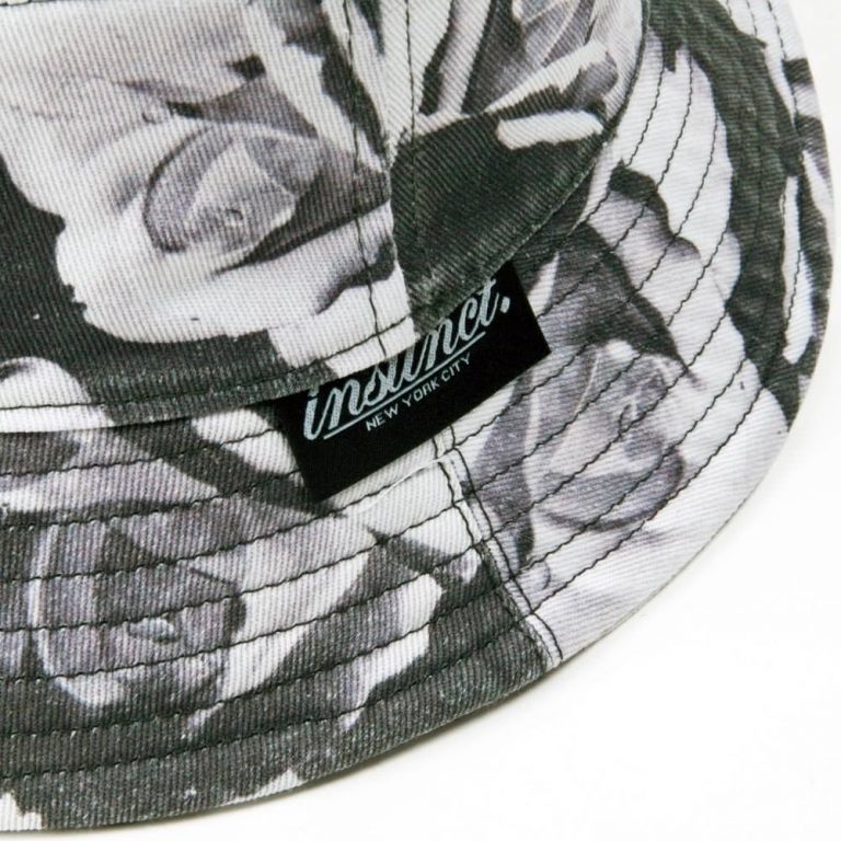 Instinct Rose Black Bucket Hat- Logo Instinct Rose Black Bucket Hat- Logo