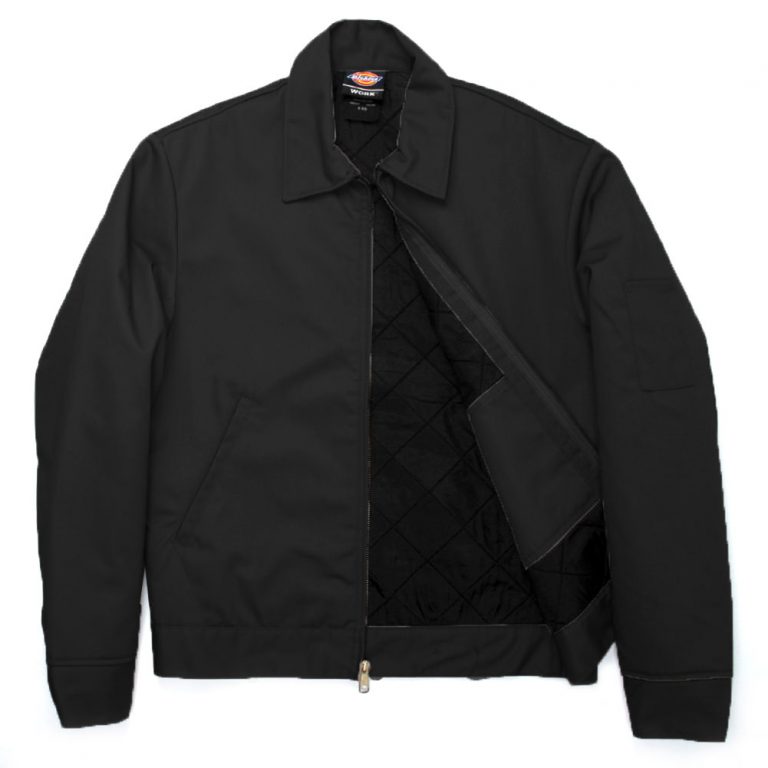 DICKIES TJ15 Lined Eisenhower Black Jacket -Inside DICKIES TJ15 Lined Eisenhower Black Jacket -Inside