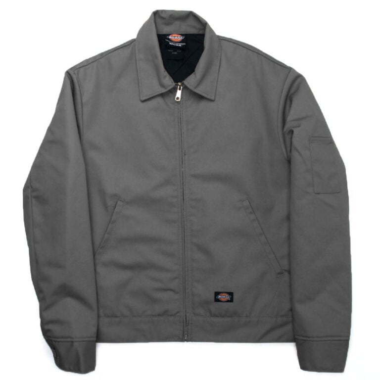 DICKIES TJ15 Lined Eisenhower Charcoal Jacket - Front