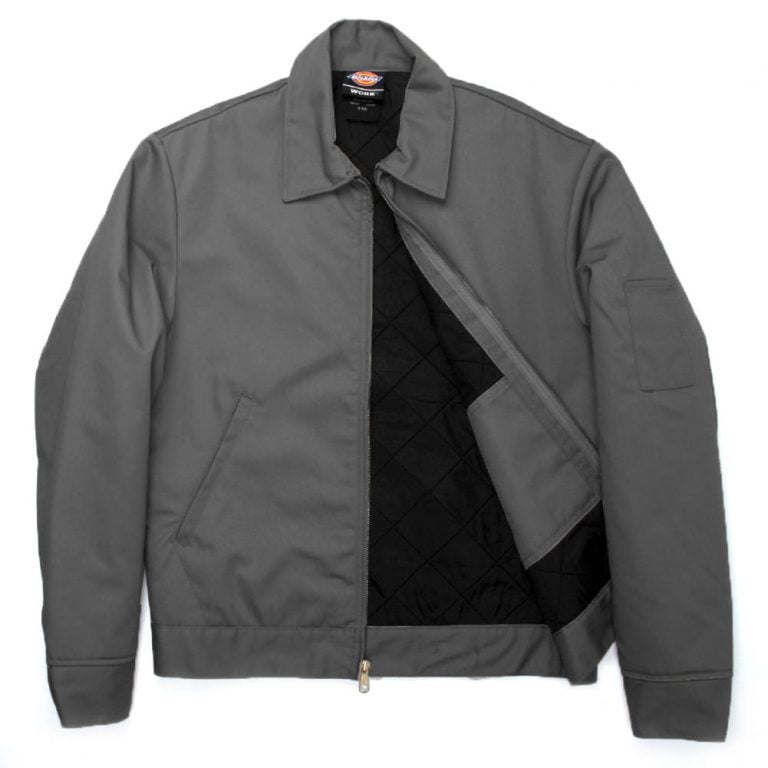 DICKIES TJ15 Lined Eisenhower Charcoal Jacket -Inside DICKIES TJ15 Lined Eisenhower Charcoal Jacket -Inside
