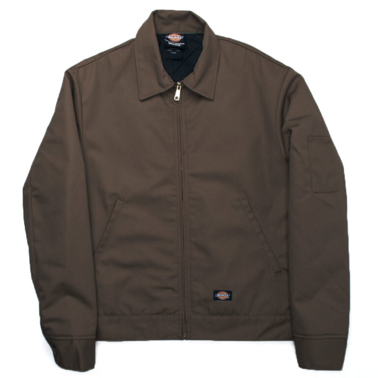 DICKIES TJ15 Lined Eisenhower Dark Brown Jacket - Front