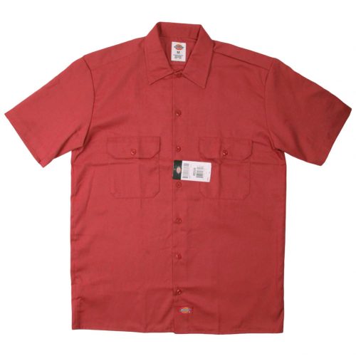 Dickies 1574 Short Sleeve English Red Work Shirt
