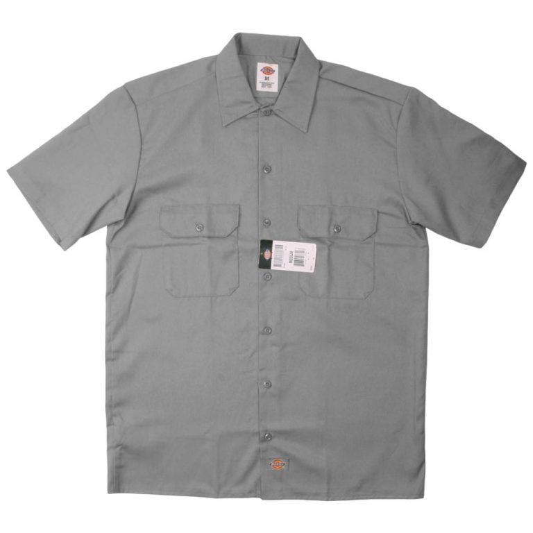 Dickies 1574 Short Sleeve Silver Gray Work Shirt Dickies 1574 Short Sleeve Silver Gray Work Shirt