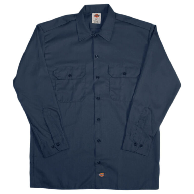 Dickies 574 Long Sleeve Dark Navy Work Shirt