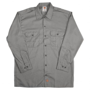 Dickies 574 Long Sleeve Silver Gray Work Shirt