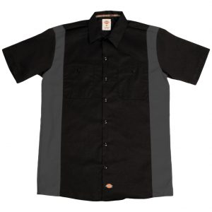 Dickies WS508 Two-Tone Short Sleeve Black/Charcoal Work Shirt