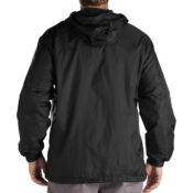 Dickies 33237 Hooded Windbreaker Black Jacket- Back