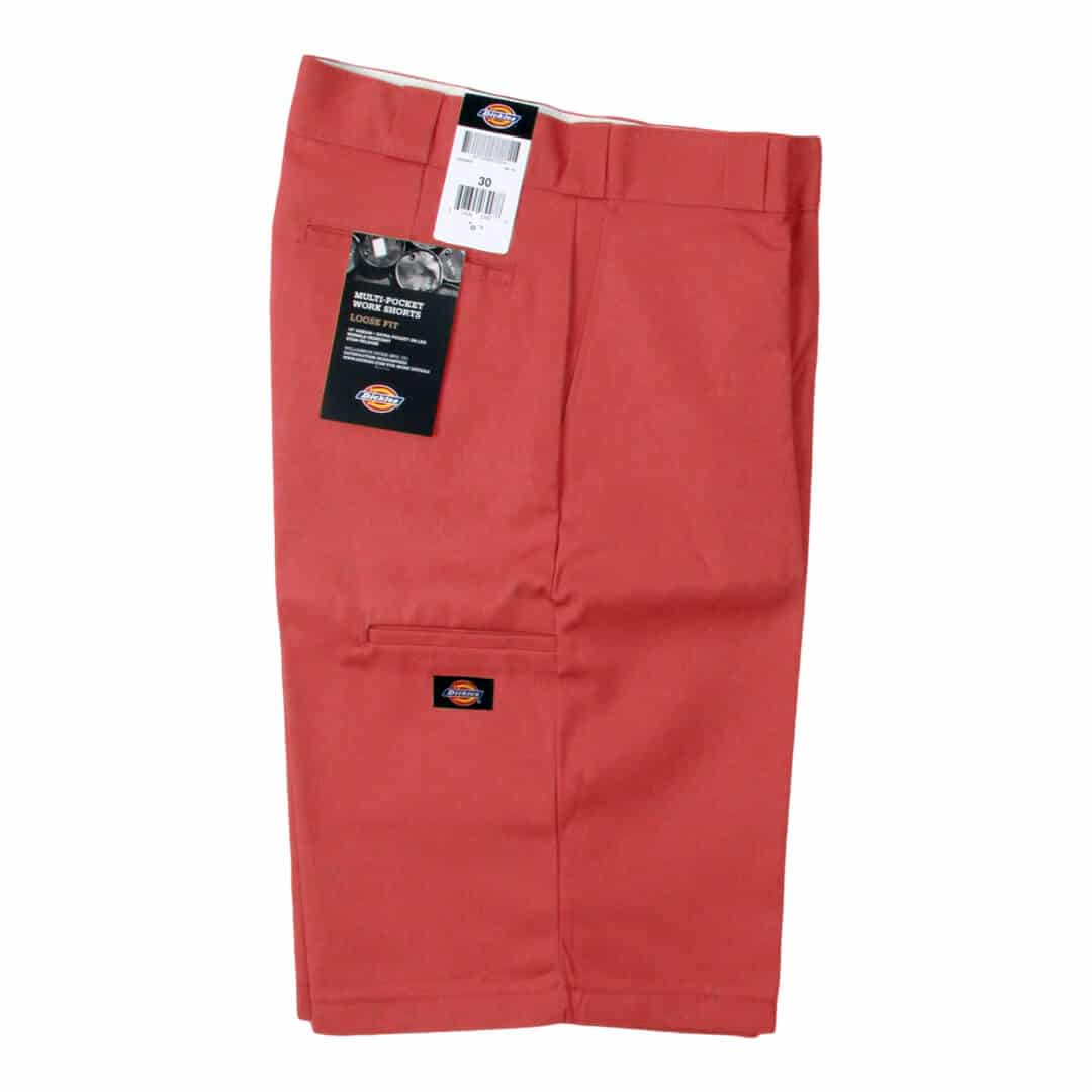 Dickies Men's English Red 13" Multi-Pocket Pocket Loose Fit Work Shorts 42283 