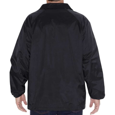 Dickies 76242 Snap Front Windbreaker Black Jacket