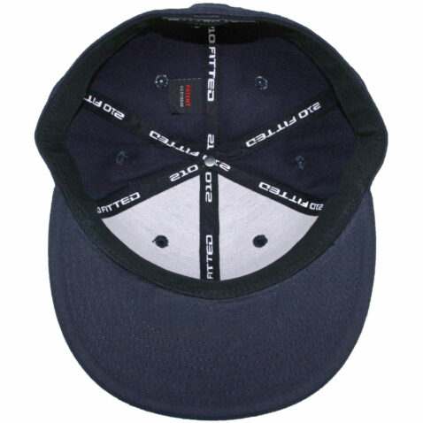 Flexfit Blanks 210 Plain Blank Dark Navy Hat - Image 3