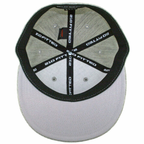 Flexfit Blanks 210 Plain Blank Heather Grey Hat - Image 3